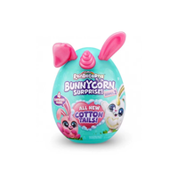 Vente en gros de jouets œufs surprise Rainbocorns Zuru authentiques, peluches lapin, poupées en peluche pour enfants, cadeaux de Pâques, anti-stress