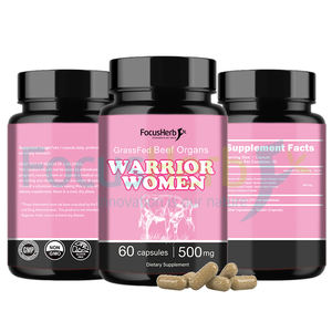 Cápsulas Mixtas de Órganos de Res Alimentada con Pasto 6 en 1 FocusHerb OEM, Aptas para Mujeres - Product Image 2