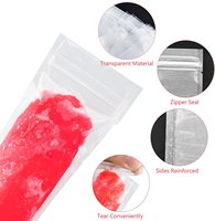 Transparent clair fin joint thermoscellable en plastique congelé ventouse glace Pop emballage bricolage glace sucette Popsicle emballage sacs