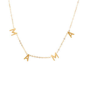 Kişiselleştirilmiş kolye paslanmaz çelik takı zincir özel ad kolye hamile arkadaş Mama kolye kadınlar için takı hediye - Product Image 1