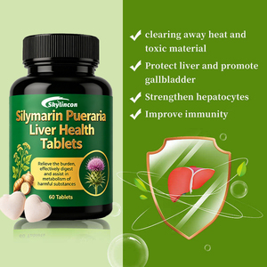 Comprimés de soutien hépatique OEM Silymarin Pueraria, formule entièrement à base de plantes, pour le contrôle du foie gras et l'halitose due à la chaleur hépatique - Product Image 3