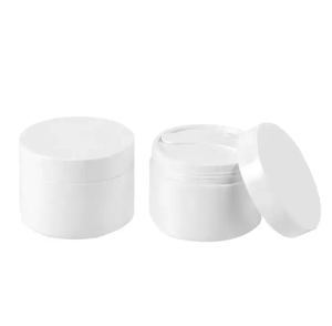 Fancy 20ml 30ml 50ml 100ml 150ml 200ml đôi Tường Mỹ phẩm container dày tường trắng kem <span class=keywords><strong>Jar</strong></span> - Product Image 1