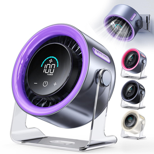 Ventilador USB de Escritorio en Oferta, Recargable de 5000mAh, con Control Táctil, Ultra Silencioso, Ajustable, para Oficina, Hogar, Exteriores, Plástico, para Auto - Product Image 1