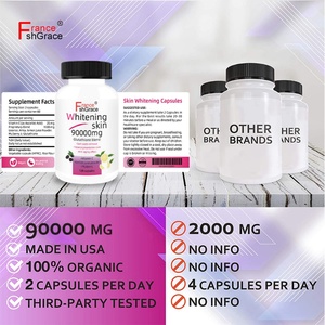 Complément blanchissant pour la peau à base d'extraits végétaux avec effet anti-âge et antioxydant, capsules blanchissantes pour la peau, 120 capsules - Product Image 5