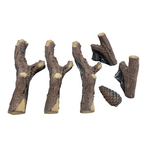 Accesorios para Chimenea, Leños <span class=keywords><strong>de</strong></span> Gas Decorativos, Leños <span class=keywords><strong>de</strong></span> Cerámica, Juego <span class=keywords><strong>de</strong></span> Leños <span class=keywords><strong>de</strong></span> Fibra Cerámica - Product Image 1