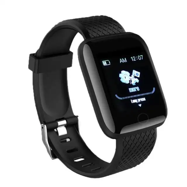 Waterproof Sports Fitness Tracker Heart Rate Monitor Phone App Unisex USB Smart Watch Pedometer Bracelets Wristband Large Screen