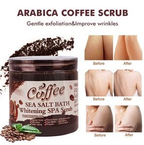 Sal de Baño Exfoliante Antiaceite de Café de Marca Privada para Eliminar Células Muertas de la Piel - Product Image 3