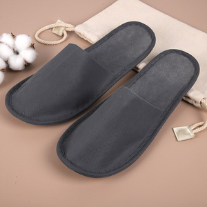 Otel odası misafirler için özelleştirilmiş tasarımlar ile özel dokunmamış kumaş rahat seyahat taşınabilir tek kullanımlık terlik - Product Image 2