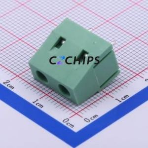 DB128V-7.5-2P-GN-S Screw Terminal Block Through hole Component (THT),P=7.5mm Connector 1x2P 7.5mm Green Through Hole - Product Image 2
