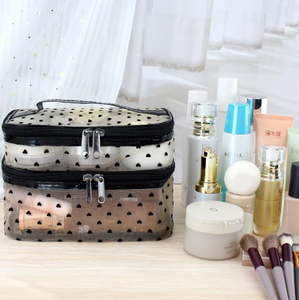 High Quality Custom Nylon Mesh <b>Travel</b> Cosmetic Bag Large Capacity Zipper <b>Case</b> Durable Factory Style Fashionable Women's - Product Image 4