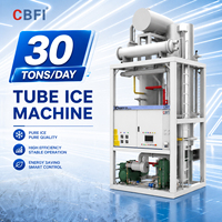 Machine à glace industrielle de 30 tonnes/jour, machine à glace automatique pour usine de glace commerciale