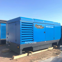Compresseur d'air à vis diesel LUY350-34 Original Airend X1300 Y1300 1300 CFM 34 bar monté sur skid