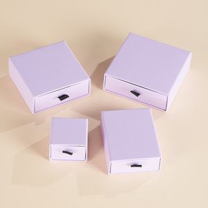 Custom Logo cassetto in cartone portagioie scatola regalo collana orecchino anello portagioie - Product Image 2