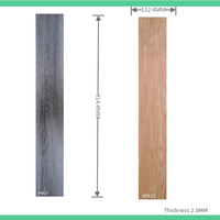 2,0mm LVT-Bodenbelag 100% Neues Design Trockenrücken Selbstklebende Holzoptik Kunststoff-PVC-Vinyl-Bodenplanken