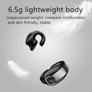 Mini Soft Clip OWS Wireless Earbud Earpiece 6-8 Jam Kerja Satu Telinga dengan Bahan Silikon Headset Telepon - Product Image 6