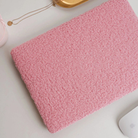 Étui en peluche moelleux rose pour Macbook Pro 13 M1 pro 14 pouces 15 16 Touch Bar Retina Air 13.6 M3 pouces étui rigide pour ordinateur portable Macbook