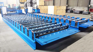 Zinc Aluminium Colored Steel Roof <b>Tile</b> Forming Cutting Arching Roof <b>Sheet</b> Corrugated Wave Roll Forming Machine for Wall <b>Tile</b> - Product Image 4