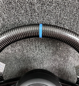 Volante Deportivo de Fibra de Carbono Compatible con Volkswagen <span class=keywords><strong>Golf</strong></span> 4 5 6 7 8 GTI R MK5 MK6 MK7 MK8 2017, Actualización del Modelo Antiguo al Nuevo - Product Image 3