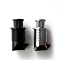 Serrure à bouton poussoir pour porte de placard de caravane, bateau, yacht, avec bouton escamotable
