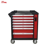 Профессиональный мобильный инструментальный шкаф RT TOOL 78x48x105см с инструментами, металлическая тележка-тумба для гаража и мастерской
