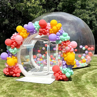 Grande tente dôme transparente d'extérieur, maison à bulles gonflable commerciale pour les fêtes d'enfants