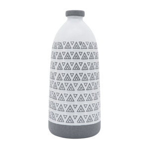 Vaso in Ceramica Stoneware con Motivo Azteco, Decorazione Boho per Casa, Camera da Letto, Tavolo, Ufficio - Product Image 1
