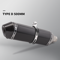 Cache-tête en fibre de carbone 51 mm pour échappement 430 mm/500 mm, silencieux universel R3 XMAX, MT09, ER6N, CBR650F SR6 avec Db Killer
