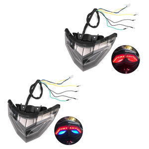 Luz Trasera de Freno con Intermitentes para <span class=keywords><strong>KAWASAKI</strong></span> <span class=keywords><strong>Ninja</strong></span> <span class=keywords><strong>250</strong></span> 300 <span class=keywords><strong>2013</strong></span> 2014 2015 2016 2017 - Product Image 1