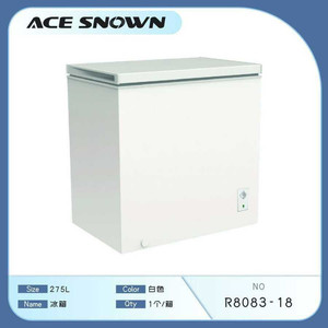 Mini congelatore bianco commerciale 275L con il singolo compressore elettrico di fonte di energia della porta per uso commerciale dell'automobile RV dell'automobile dell'hotel domestico - Product Image 1