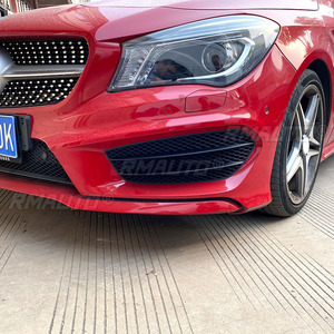 Cubierta de rejilla para faros antiniebla delanteros de coche, color negro brillante, para Mercedes-Benz Clase CLA C117 CLA200 220 CLA45 AMG 2013-2015, estilo de coche - Product Image 5