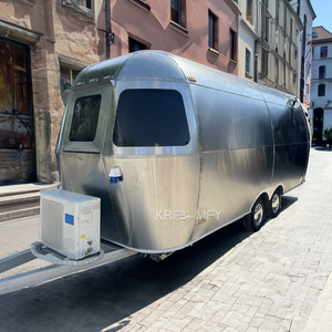 Carrito de Comida Móvil de Acero Inoxidable para Café, Remolque Rápido Personalizado para Venta Ambulante, Camión de Comida con Ventana de Servicio Comercial - Product Image 6