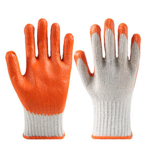 Gants de protection du travail en gros Gants orange antidérapants Gants en caoutchouc de construction résistants à l'usure - Product Image 4