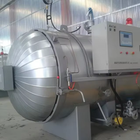 Autoclave de vulcanisation de caoutchouc à contrôle automatique de la pression de soupape d'admission 150-220°C pour la fabrication de pneus et la vulcanisation de poudre de caoutchouc
