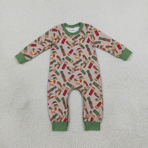 Monos de manga larga con cremallera y estampado de ciervos para bebés varones - Product Image 5
