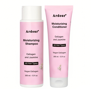 Set de Cuidado Capilar de Marca Propia Sin Sulfatos, Aceite de Ricino, Definidor de Rizos, Orgánico, Antiencrespamiento, Champú y Acondicionador para Cabello Rizado Dañado - Product Image 2