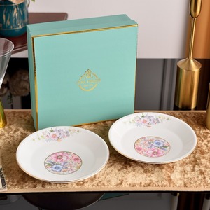 Assiettes de luxe sur mesure de la série florale Anna, 7,5 pouces, vaisselle haut de gamme pour banquets de mariage - Product Image 1