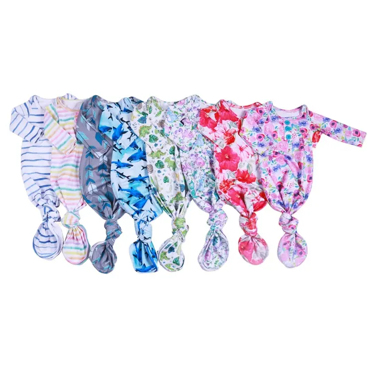 Wholesale Kids Clothing Easter Sleepwear Pajamas jumpsuit Flower Print Baby Sleeping bag Summer for Baby Boys Girls