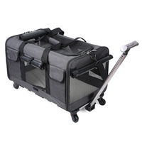 Porte-chariot pliable Portable avec roues pour chiens et chats, offre spéciale