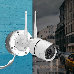 Support de montage mural en alliage d'aluminium <span class=keywords><strong>pour</strong></span> <span class=keywords><strong>caméra</strong></span> bullet, étanche, avec <span class=keywords><strong>boîte</strong></span> de jonction <span class=keywords><strong>pour</strong></span> dissimuler les câbles - Product Image 2