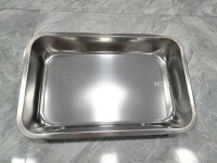 Plateau rectangulaire profond en acier inoxydable 410 personnalisable en usine, bac alimentaire métallique profond pour cuisine, restaurant, cantine