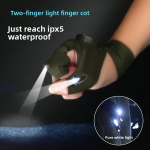 Nouvelle lampe de poche LED gants de pêche lumineux réparation d'urgence pêche de nuit gants d'éclairage doigt lumière <span class=keywords><strong>carpe</strong></span> - Product Image 1