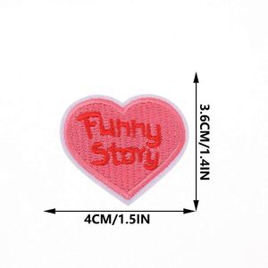 New Iron on Valentine Day Embroidered pink love Girl Lucky Night Heart Patch for <b>Hat</b> <b>Bag</b> Decoration - Product Image 4