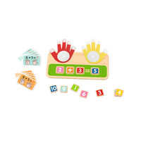 Niños Montessori dedo contar matemáticas juguetes creatividad educación temprana matemáticas tarjeta inteligencia juguetes para niños