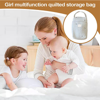 Organisateur de sac à couches personnalisé avec pochettes zippées, multifonctionnel, imperméable, pour le rangement des couches