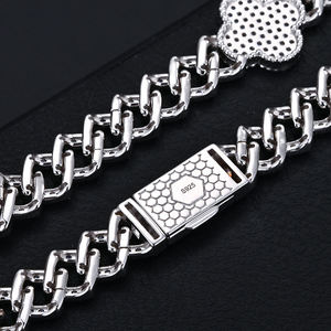 Pass Diamond Tester 6mm 8mm Sterling Silber Moissan ite Cuban Miami Halskette Hip Hop VVS Moissan ite Cuban Link <span class=keywords><strong>Chain</strong></span> Halskette - Product Image 6