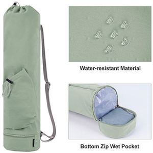Bolsa para Esterilla de Yoga con Bolsillo para Botella de Agua, Bolsa Impermeable con Correa, Almacenamiento Multifuncional para Yoga - Product Image 2
