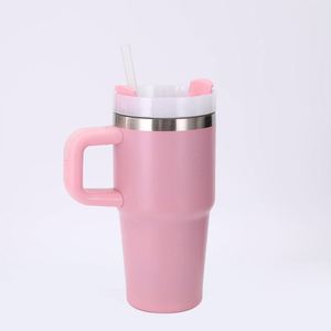 <b>Kids</b> Stainless Steel 14oz Outdoor Travel Beverage Cup with Straw Handle Insulated Vacuum Tumbler - Product Image 3
