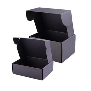 Cajas de papel personalizadas para embalaje de ropa, embalaje de cartón corrugado, negro, para correo <span class=keywords><strong>postal</strong></span> o correo <span class=keywords><strong>postal</strong></span> - Product Image 4
