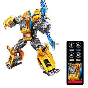 Modellino Auto <span class=keywords><strong>Robot</strong></span> per Ragazzi, Giocattolo Elettronico 26CM, Figura Trasformabile Anime con Luci e Suoni, Azione in Plastica - Product Image 2