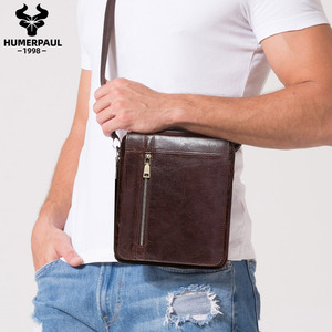 Borsa a <span class=keywords><strong>Tracolla</strong></span> HUMERPAUL in Vera Pelle, Borsa Messenger da <span class=keywords><strong>Uomo</strong></span>, Borsa a <span class=keywords><strong>Tracolla</strong></span> Maschile di Alta Qualità - Product Image 6